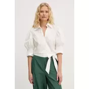 Twinset Bluza na preklop ženska iz bombaža z elastanom