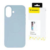 WOZINSKY Magnetni silikonski etui za Samsung Galaxy S25 Ultra Silicone Case Magsafe - svetlo modra