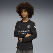 Puma Manchester City 25/26 Long Sleeve Away Jersey Youth, Black, Size 15-16Y, Clothing
