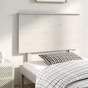 Vidaxl Posteljno vzglavje belo 104x6x82,5 cm trdna borovina