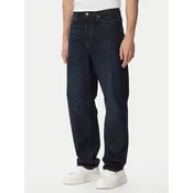 Guess Jeans hlače M6GA0P D1092 Mornarsko modra Baggy Fit