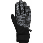 Smučarske rokavice BRITNEY črna-siva (camou)