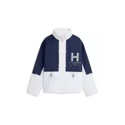 TOMMY HILFIGER Prehodna jakna  marine / temno oranžna / bela