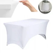 shumee ELASTIČNA PREVLEKA ZA GLADEK BEL PRT ZA CATERING MIZO 180x76cm 180g