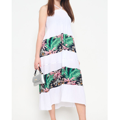 Resti Womens white floral midi dress - Clothing