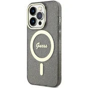 Guess GUESS HARDCASE BLEŠČEČ ZLAT OVITEK ZA IPHONE 14 PRO MAX 6.7 ZA MAGSAFE