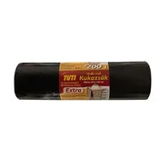 Vreče za smeti, ekstra močne, 200 l, 10 kosov, 95x120 cm, 32 µ, TUTI Extra, črne, 10 kosov