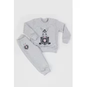 PARTIZAN Trenerka za devojcice Zebra/ siva
