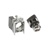shumee 2-pozicijsko stikalo, 22 mm gumb, črno, 1Z, nepovratno, XB4BD21
