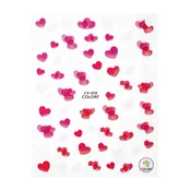 Samolepilne nalepke za nohte v obliki srca za Valentinovo CA856