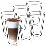 KADAX 6x Veliki termo kozarci s dvojno steno za kavo in čaj, 470 ml