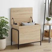 vidaXL Shranjevalna škatla Sonoma hrast 80 x 40 x 49,5 cm