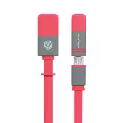 Nillkin USB kabel Plus II 2u1 (Lightning/ Micro) 1,2m pink.