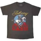 Johnny Cash Gallop Charcoal Grey M Majica