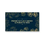 Personal Kartica kot povabilo za mizo - Orient Gold Izberite količino: 61 kos in več