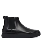 Gležnjarji Chelsea Calvin Klein Hybrid Clean Chelsea Wax Lth HM0HM02253 Črna