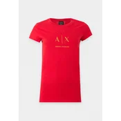 ARMANI EXCHANGE Majica zlata/marelica/rdeča