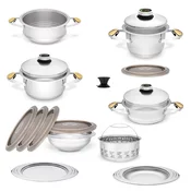 Zepter Business cookware set - pots for cooking without fat and water and in the pyramid system