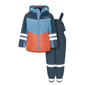 PLAYSHOES Funkcionalna obleka marine/dimno modra/oranžna/bela