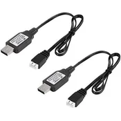Dardanar x USB polnilni kabel 1A za 2S 7,4 V Li-Polymer baterijo RC kvadrokopter FPV dron, (21198830)