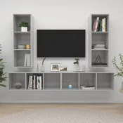 | TV Kabinet za Zid | Zidne 4 pcs 37 x 37 x 107.5 cm