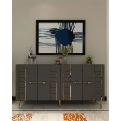 Hanah Home Konzolni sto Imre, 150x75x35 cm, Antracit