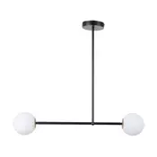 Lestenec na drogu GAMA 2xG9/12W/230V črn