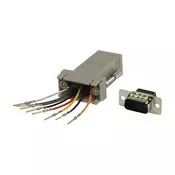 Adapter D-Sub 09 M - RJ45 F