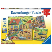 Ravensburger Sestavljanka Na kmetiji 3x49 kosov