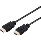 Kabel C-TECH HDMI 2.0, 4K @ 60Hz, M/M, 1m, črn