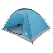 vidaXL Kamperski šotor s streho Modra 335 x 275 x 180 cm