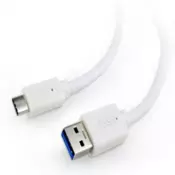 CCP USB3 AMCM 6 W USB 3.0 AM to Type C cable AM CM, 1.8 m, white