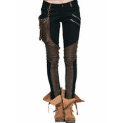 Ženske hlače DEVIL FASHION - Blade Steampunk Pants with Decorative Thigh Holster - PT01802