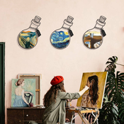 WALLXPERT Art Potion Set of 3 Metal Wall Art APT710