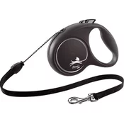 Flexi Black Design M uže 5 m crna