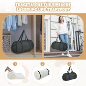 Costway Futon vzmetnica Tatami podloga Talna vzmetnica 200x90x10 cm Bež z odstranljivo prevleko za pranje