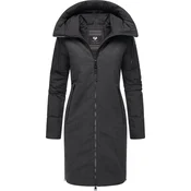 Ragwear Zimski plašč Jumana črna/pegasto črna
