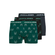 JACK & JONES Boksarice JACDENIM DOG mornarska/temno zelena/črna/bela