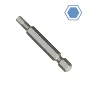 Boni-shop šestkotni ključ 2mm s 50mm Dolžino, S2 Jeklo in 1/4 Colskim Nastavkom za Profesionalno Uporabo, (5000222244)