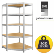 SMART STORAGE Polica Ugao 180x90x45/5x250kg galva