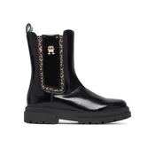 Škornji Tommy Hilfiger T4A5-35175-1453999 S Črna
