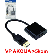 A-DPM-HDMIF-08 ** Gembird DisplayPort v1 to HDMI adapter cable, black(alt A-DPM-HDMIF-002)(239)