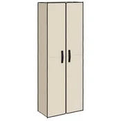 Vidaxl Omarica za čevlje krem 60x30x166 cm blago