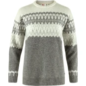 Fjällräven Övik Path Knit ženski pulover, Grey/Chalk White (M)