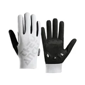 INF Dihljive polno-prstne kolesarske rokavice s 5mm SBR dlanjo White XL, (5000324356)