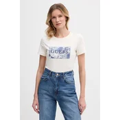 Guess Majica W6GP02 K2753 Écru Regular Fit