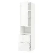 METOD / MAXIMERA Vis.elem.mikrotal. s vratima/2fioke, bela/Ringhult bela, 60x60x240 cm