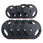 GORILLA SPORTS Set plasticnih tegova sa rukohvatima 27.5 kg