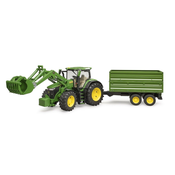 Bruder Traktor JD 7R 350 sa utovarivacem i prikolicom 031558