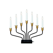 Markslöjd 703578 - Božicni svijecnjak BROSA 7xE10/3W/230/34V crni